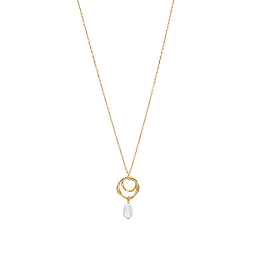 Halsband i äkta silver med pärla