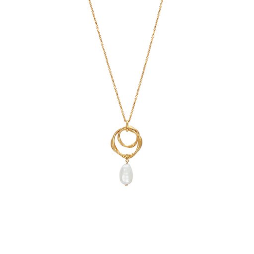 Halsband i äkta silver med pärla
