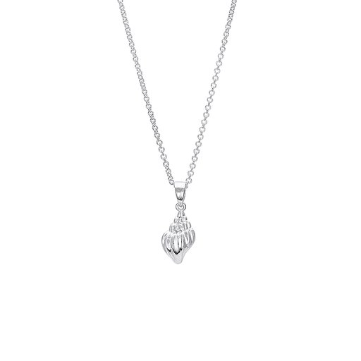Halsband i äkta silver med en snäcka
