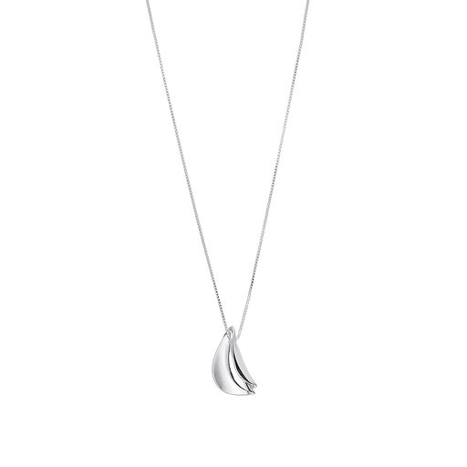 Halsband löv i äkta silver
