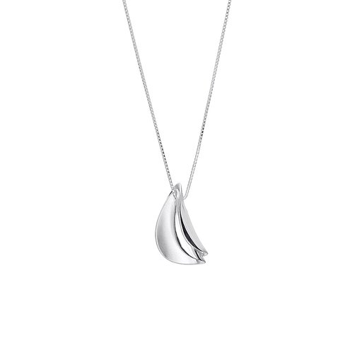 Halsband löv i äkta silver