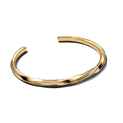 Förgylld armring med vriden form