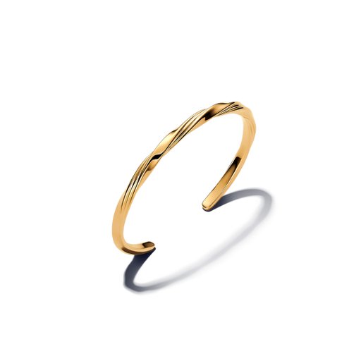 Förgylld armring med vriden form