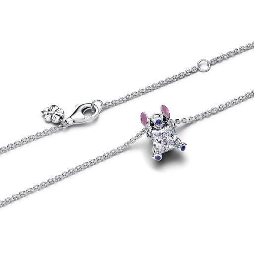 Halsband i äkta silver med Stitch