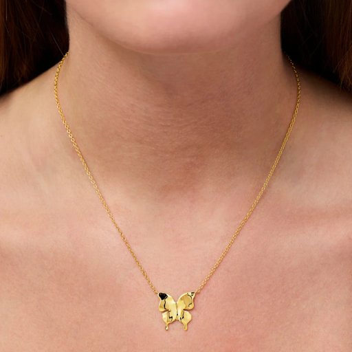 Halsband Butterfly Necklace i äkta silver