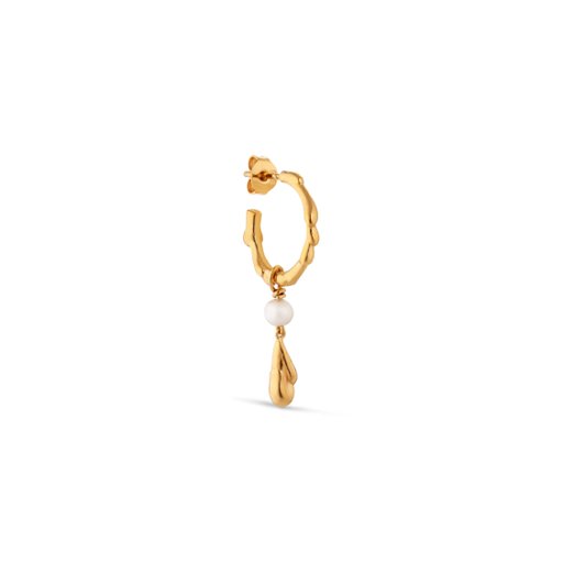 Örhängen Drippy Hoop i äkta silver