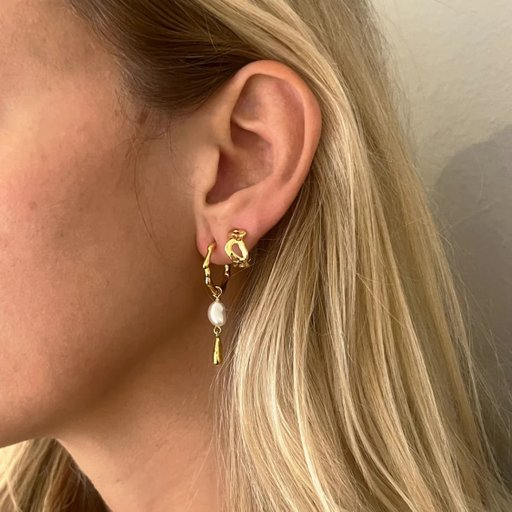 Örhängen Drippy Hoop i äkta silver