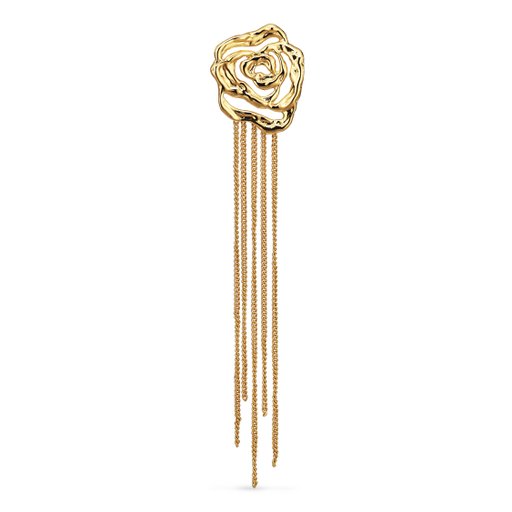 Styckörhänge i äkta silver - Rose Chain Earring