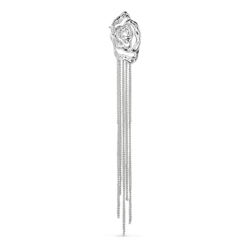 Styckörhänge i äkta silver - Rose Chain Earring