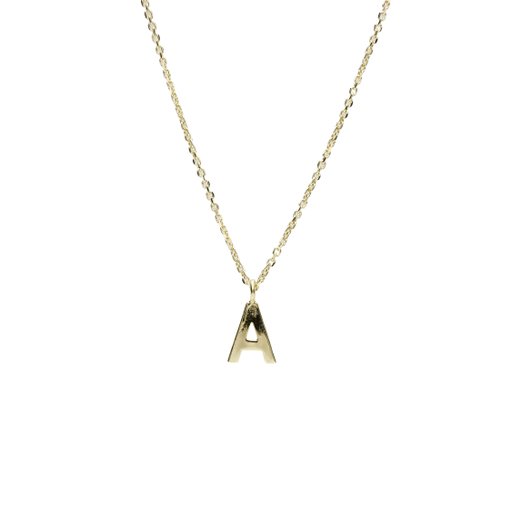 Halsband i äkta silver Bokstav A