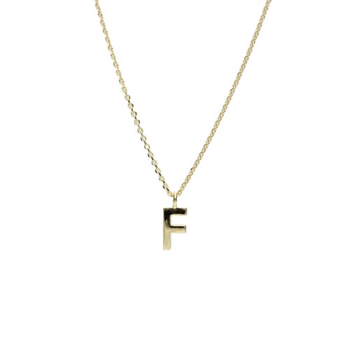 Halsband i äkta silver Bokstav F