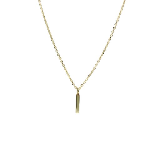 Halsband i äkta silver Bokstav I