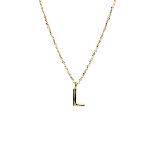 Halsband i äkta silver Bokstav L