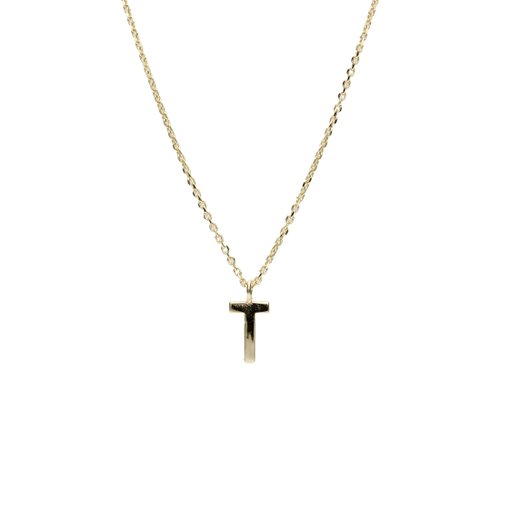 Halsband i äkta silver Bokstav T