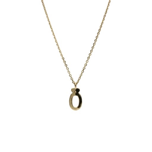 Halsband i äkta silver Bokstav Ö
