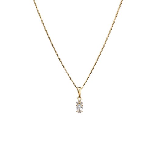 Halsband i äkta silver med kubisk zirkonia Halsband i äkta silver med kubisk zirkonia