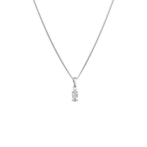 Halsband i äkta silver med kubisk zirkonia Halsband i äkta silver med kubisk zirkonia