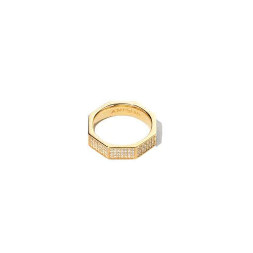 Förgylld ring i äkta silver med kubisk zirkonia Förgylld ring i äkta silver med kubisk zirkonia