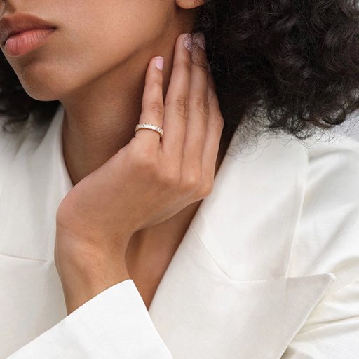Ring i äkta silver med kubisk zirkonia Ring i äkta silver med kubisk zirkonia
