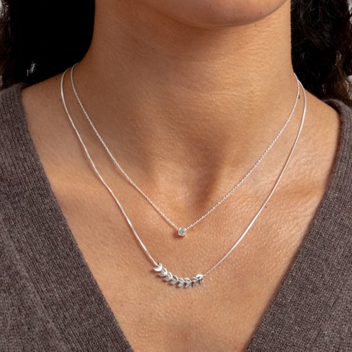 Halsband Layers Simone i äkta silver