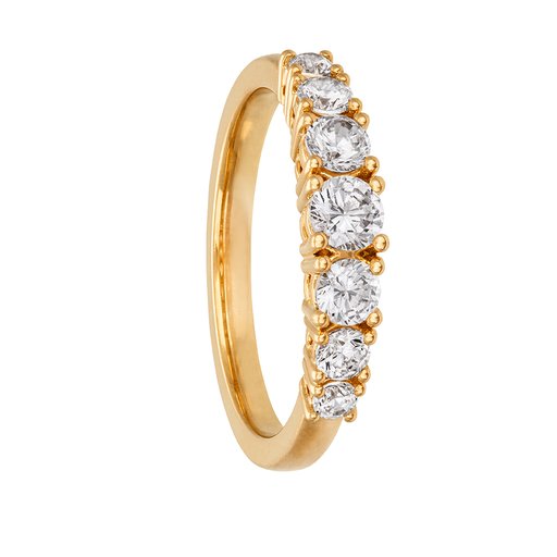 Diamantring i 18K guld med flera diamanter Diamantring i 18K guld med flera diamanter