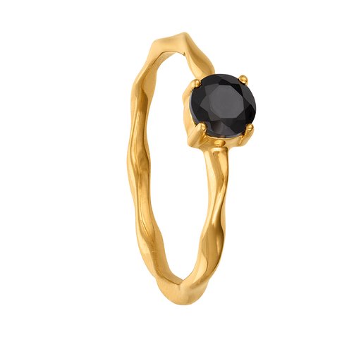 Ring i äkta silver med onyx