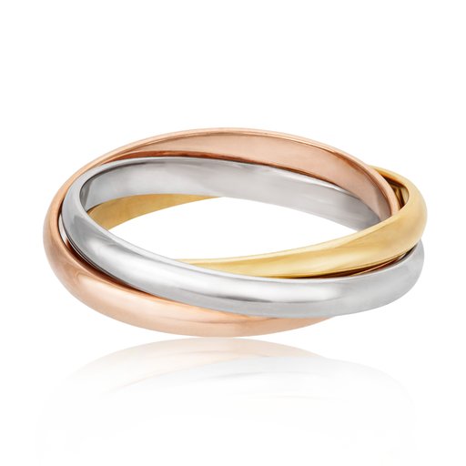 Ring Tricolor i 14K guld