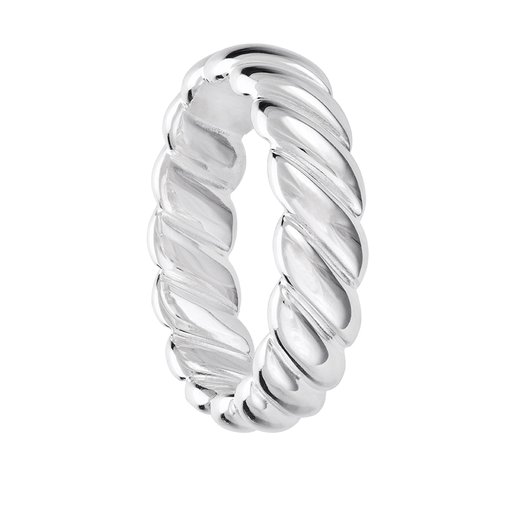 Ring i äkta silver med mönster
