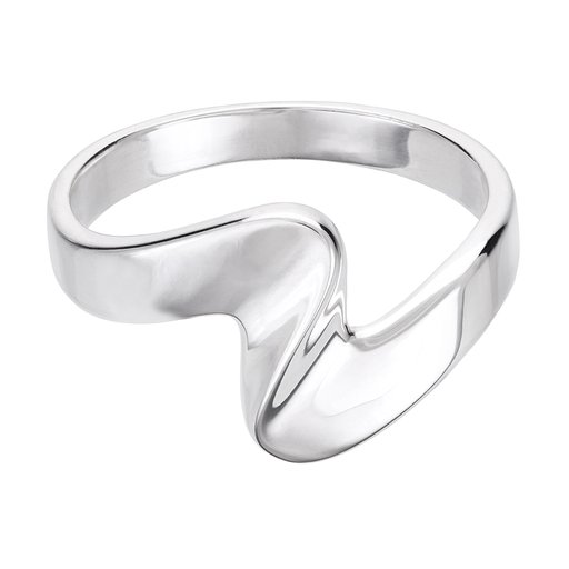 Svängd ring i äkta silver