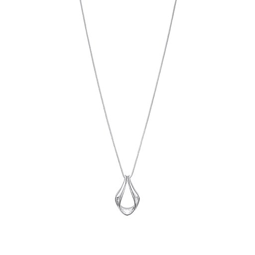 Halsband med droppform i äkta silver