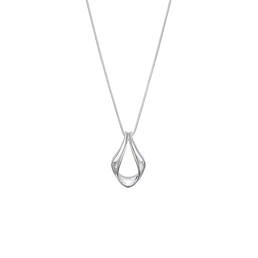 Halsband med droppform i äkta silver