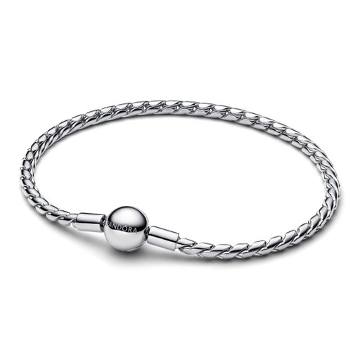 Armband i äkta silver med twistad länk 18 cm