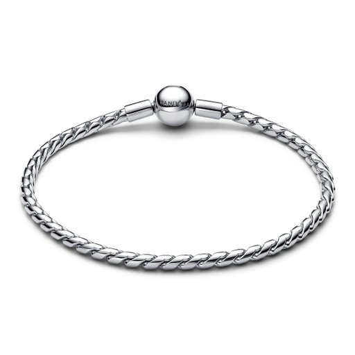 Armband i äkta silver med twistad länk 19 cm