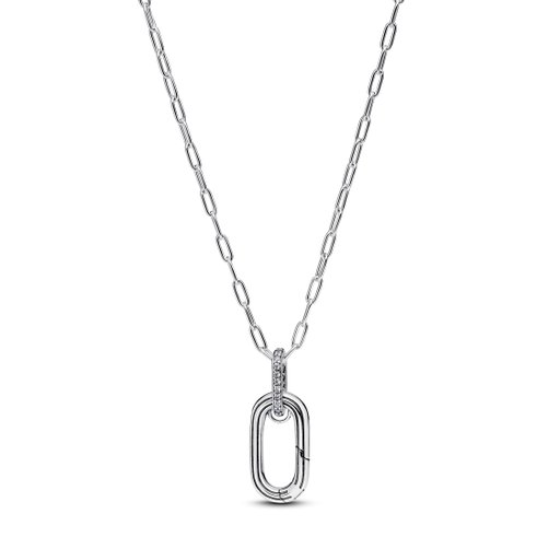 Halsband i äkta silver med länk