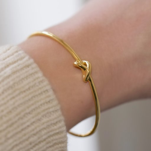 Armring Knot i återvunnet silver