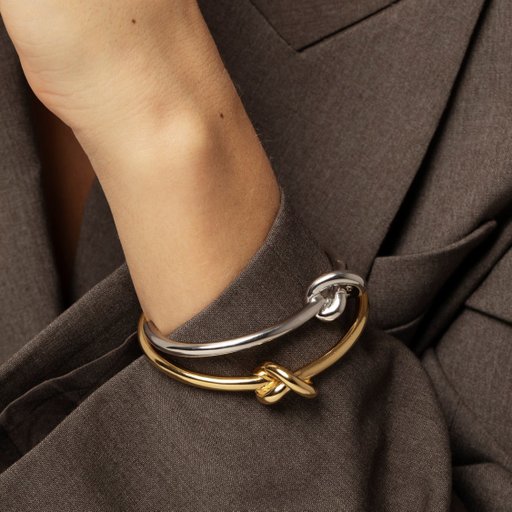 Armring Knot i återvunnet silver
