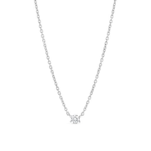 Halsband i äkta silver med rund sten Halsband i äkta silver med rund sten