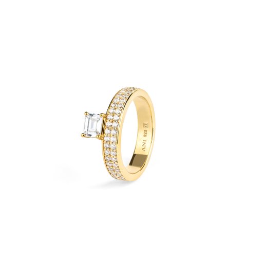 Dubbel ring i förgyllt äkta silver Dubbel ring i förgyllt äkta silver