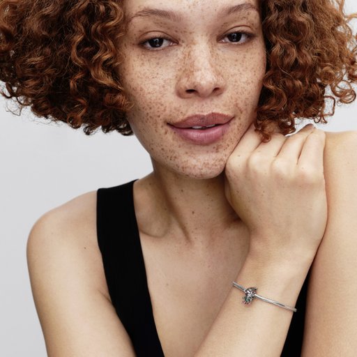 Berlock i äkta silver med en tomtenisse