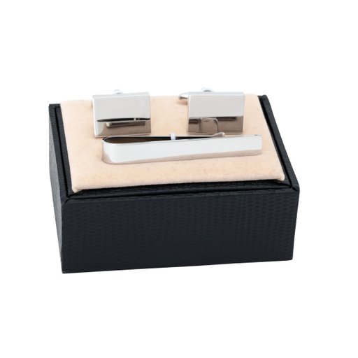 Set manchettknappar i stål