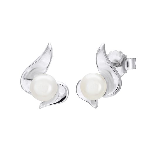 Örhängen i äkta silver med sötvattenspärla
