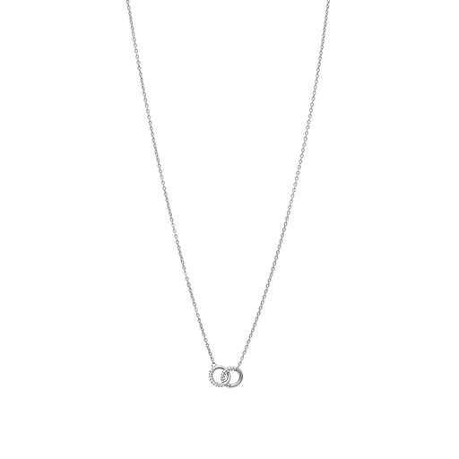 Halsband i äkta silver med eleganta cirklar