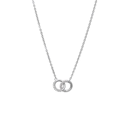 Halsband i äkta silver med eleganta cirklar