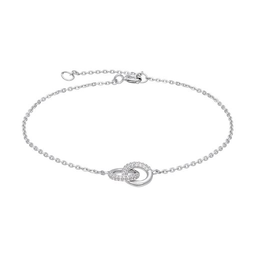 Armband i äkta silver med eleganta cirklar