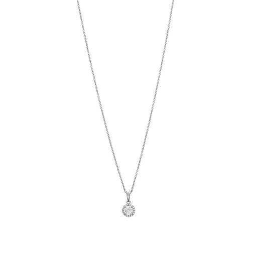 Halsband i äkta silver med halo