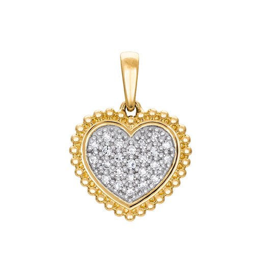Diamanthänge i 18K guld - Hjärta