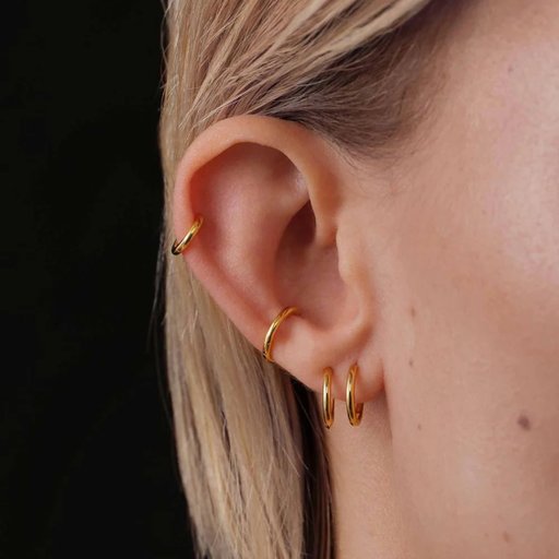 Örhängen i förgyllt äkta silver