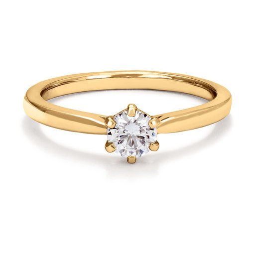 Ring med labbodlad diamant Polaris