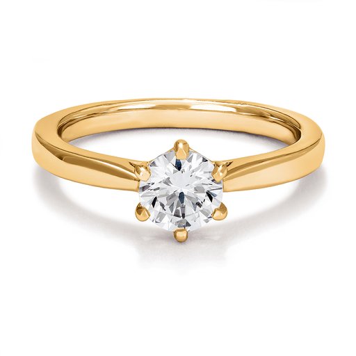 Ring med labbodlad diamant Polaris