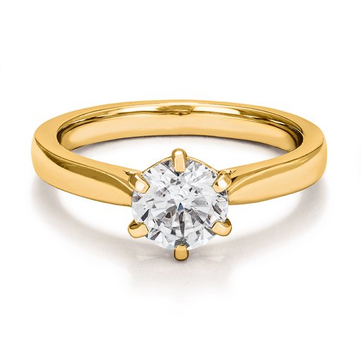 Ring med labbodlad diamant Polaris